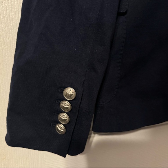 Ralph Lauren Navy Blazer with Embroidered Crest - Size 12 - Picture 6 of 7